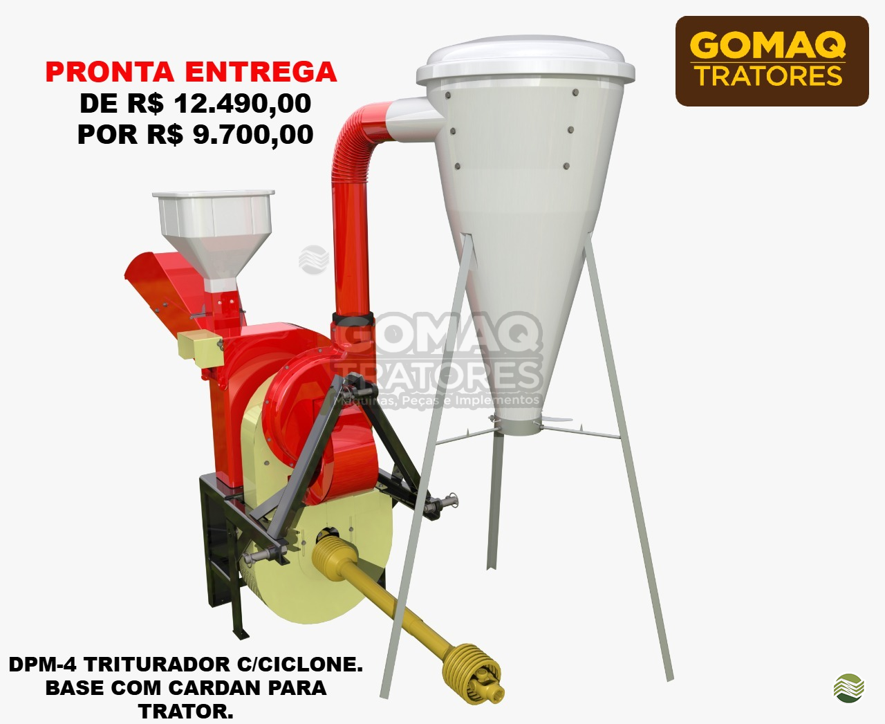 IMPLEMENTOS AGRICOLAS DESINTEGRADOR DESINTEGRADOR NOGUEIRA GOMAQ Tratores ANAPOLIS GOIAS GO